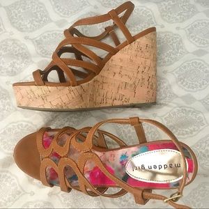 Madden Girl Cork Wedges